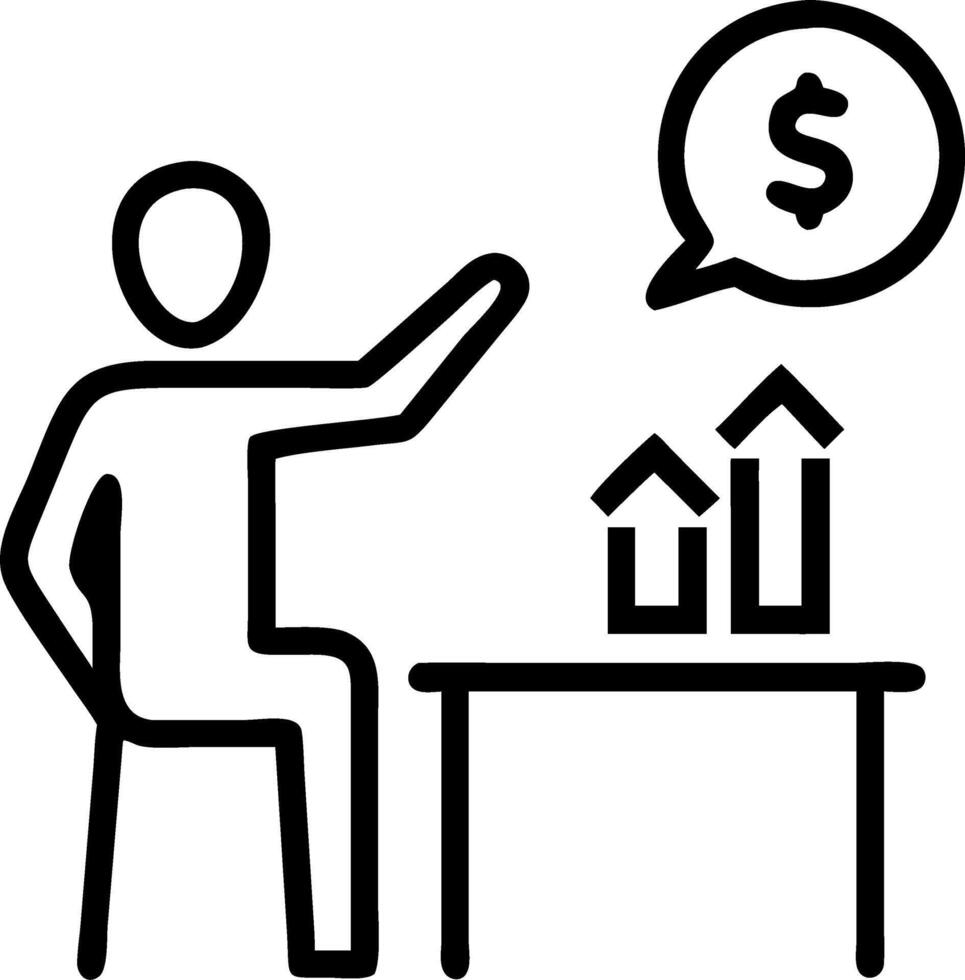 Startup founder pitching to investors on glossy background vector