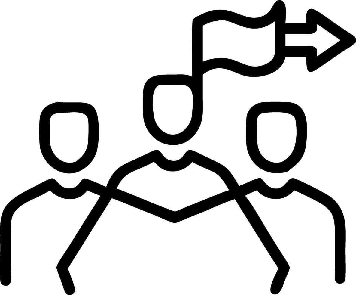 Soft Abstract Team Leadership vector