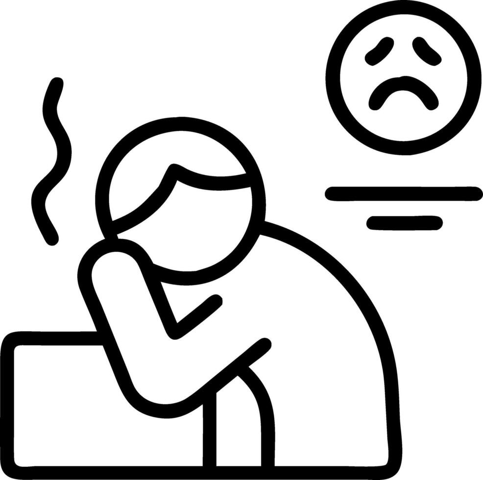 Soft Abstract Sad Office vector