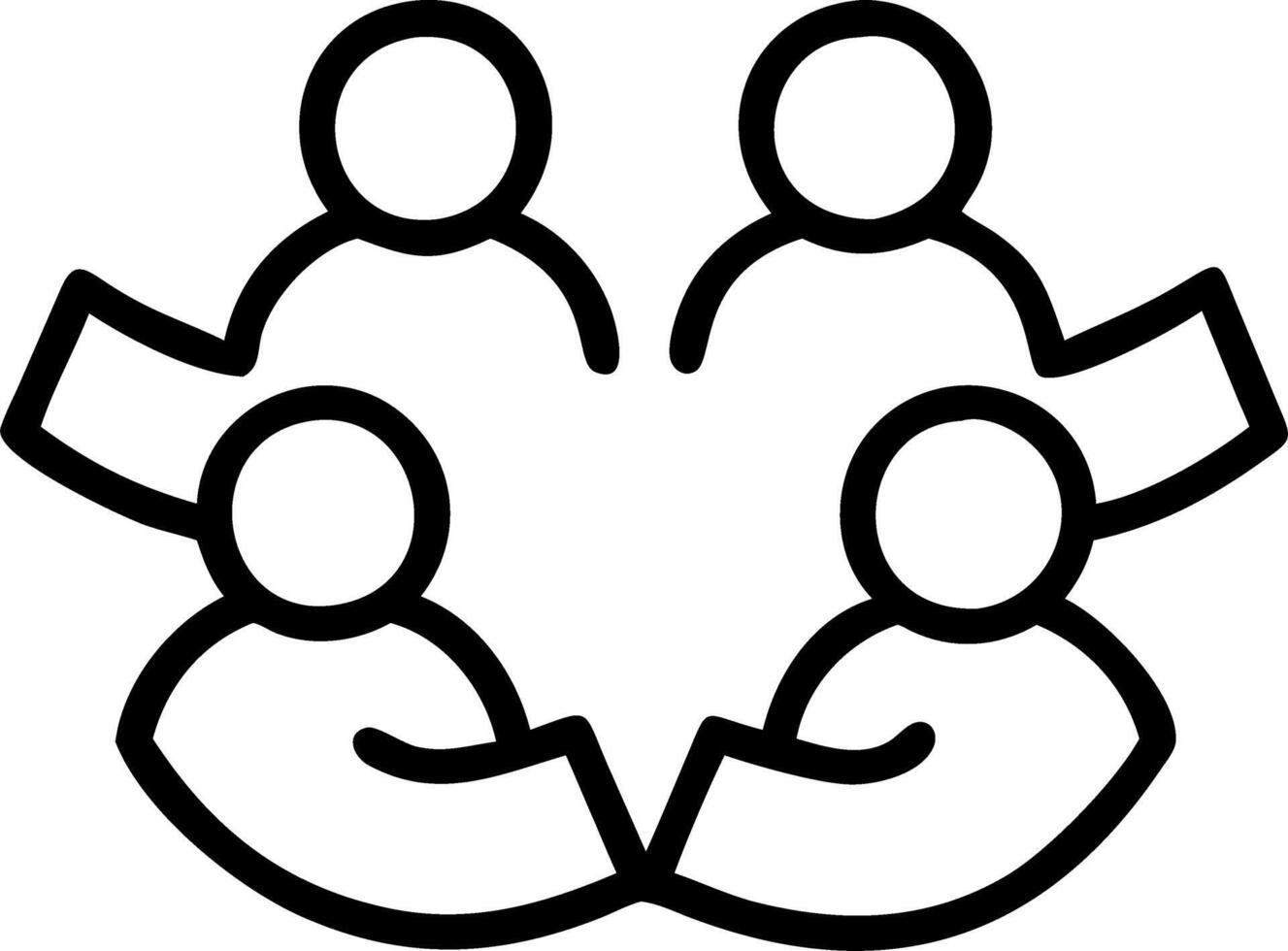 Soft Abstract Community Meeting vector