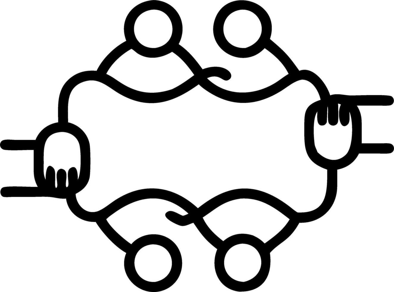 Soft Abstract Community Connection vector