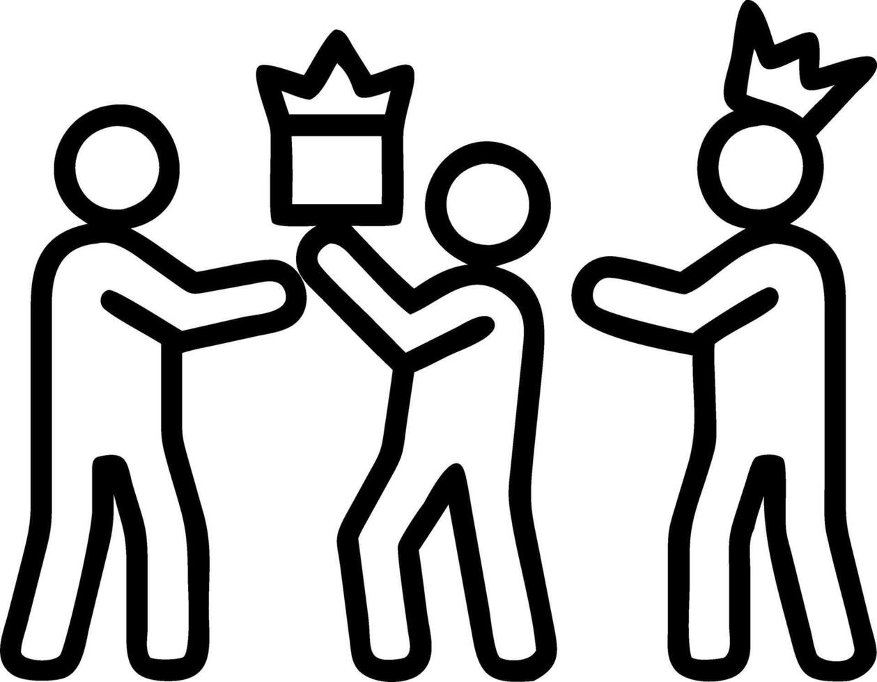 Reyes Magos role play in festive office party with copy space vector