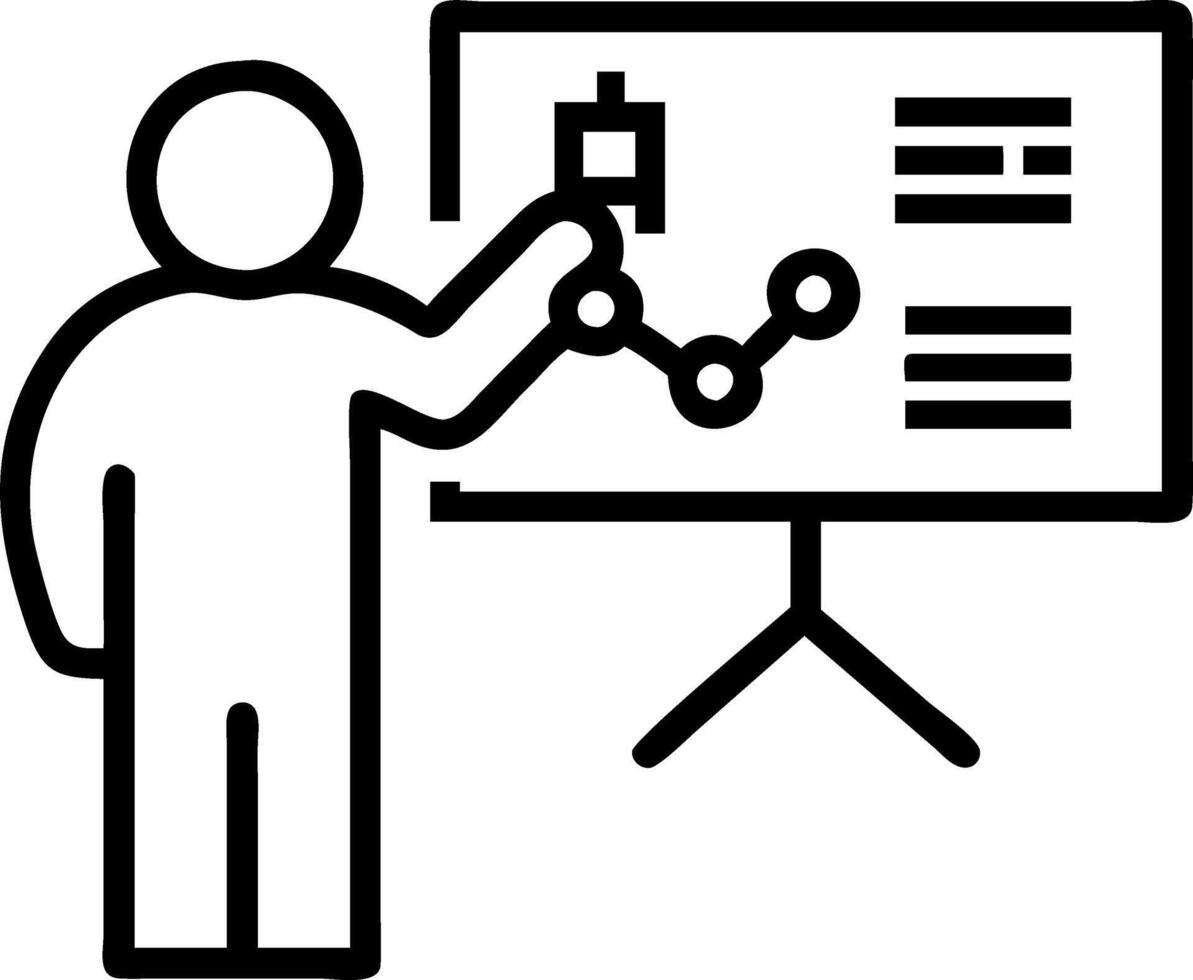 Scientist analyzing data on transparent screen and copy space vector