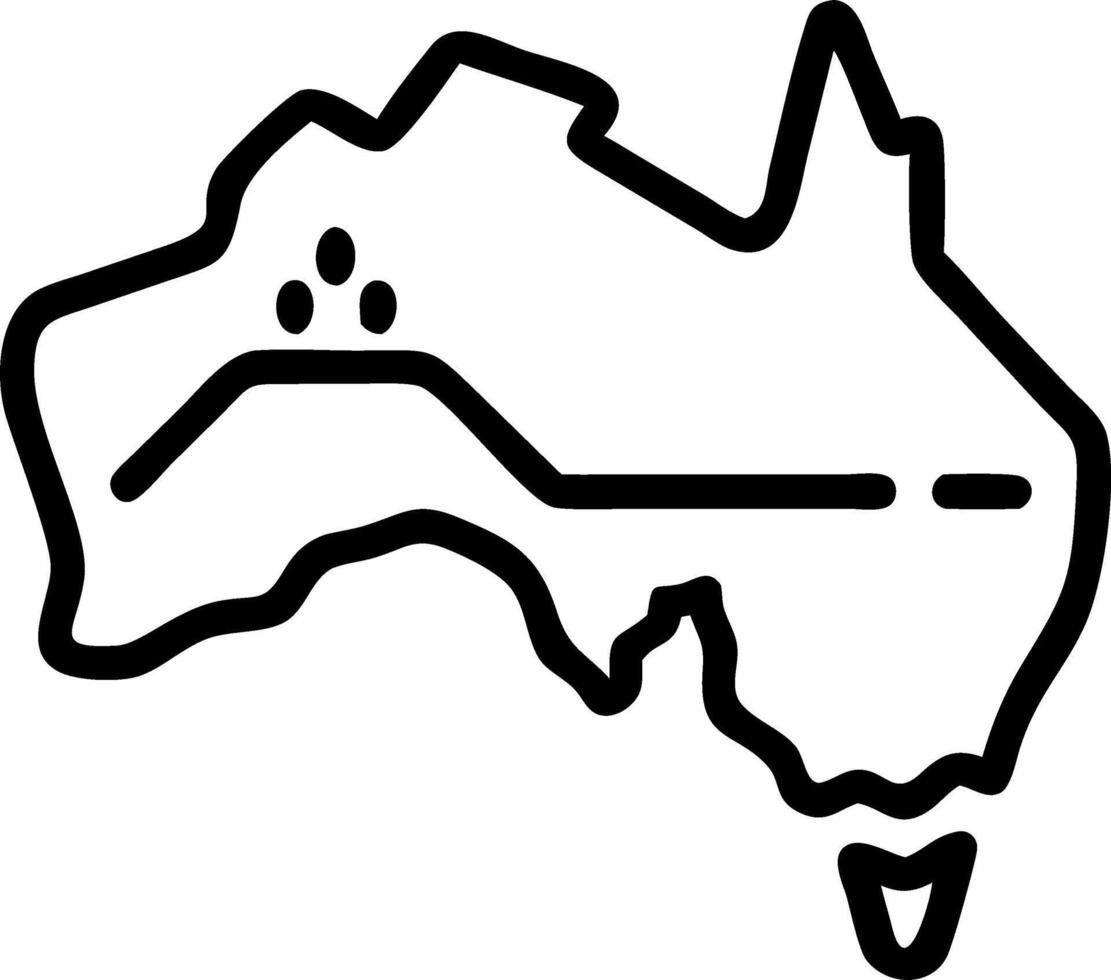 Soft Abstract Australian Landscape vector