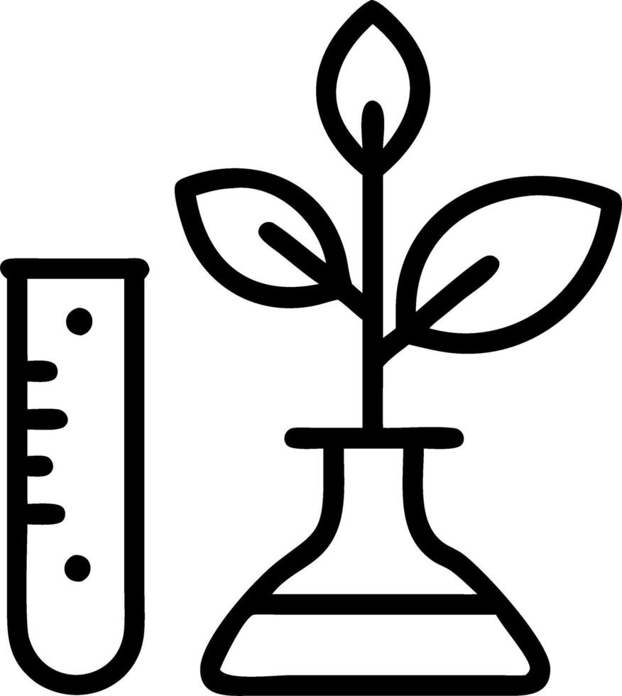 Scientist researching drought resistant crops in lab vector
