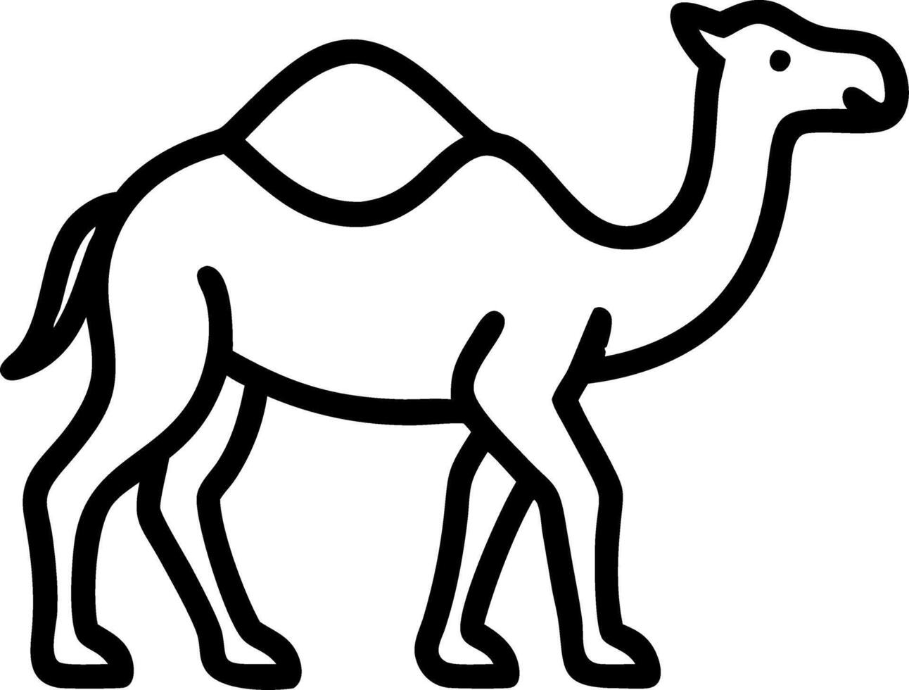 Reyes Magos Hovering Camel vector