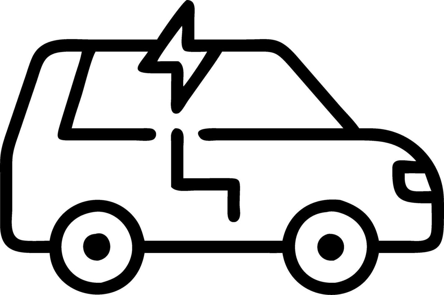 Professionals using electric vehicles for business commute with space for copy vector
