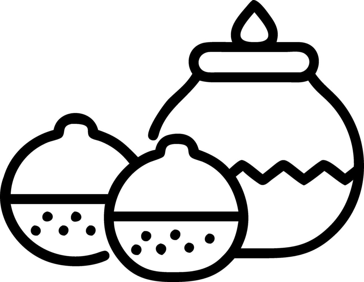 Preparing Pongal Sweets vector