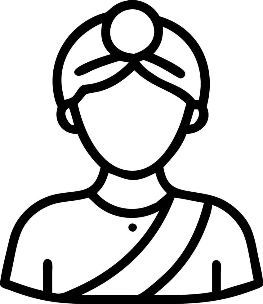 Portrait Cultural Harmony vector