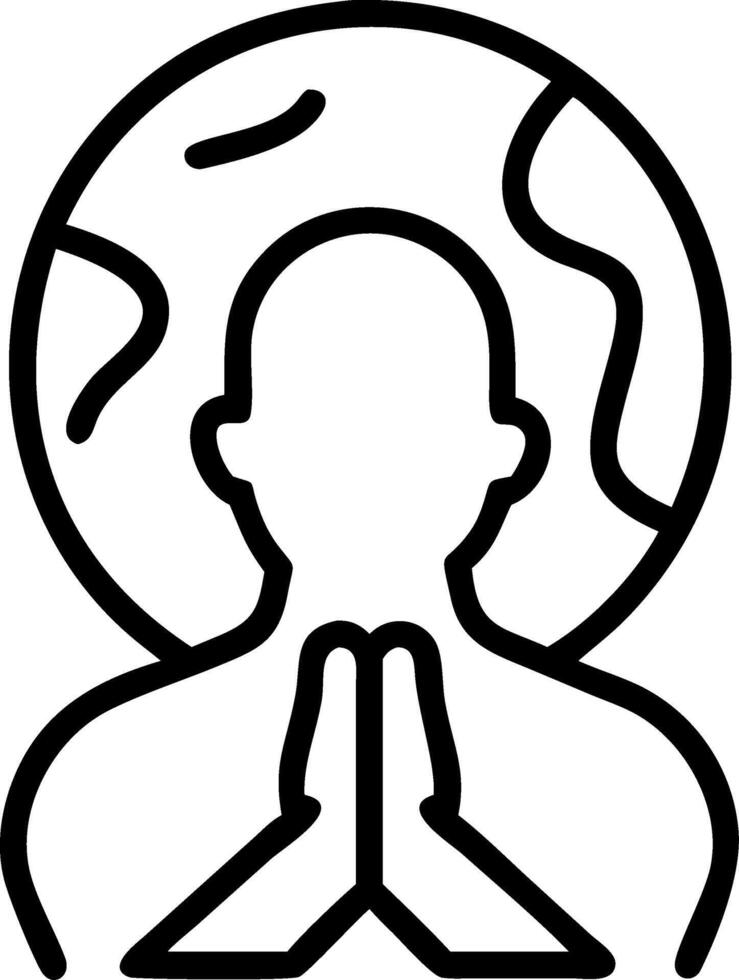Portrait Faith Unity Reflection vector