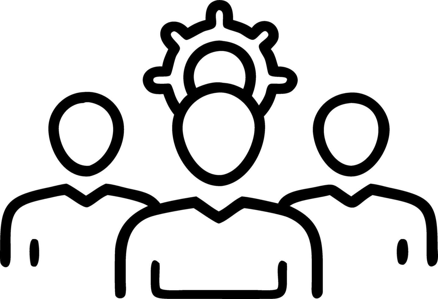 Portrait of team members using wearable tech for collaborative brainstorming copy space on right vector