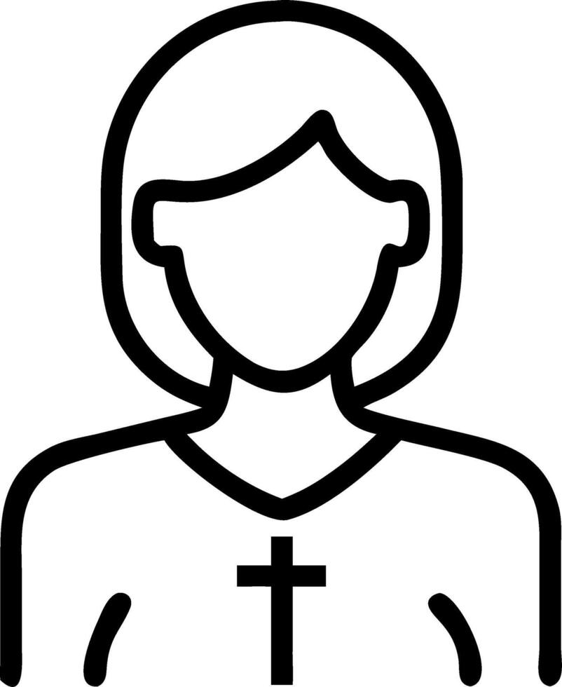 Portrait Community Worship vector