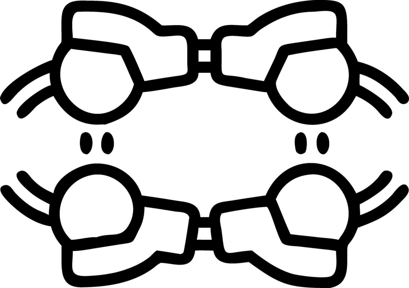 Portrait of team members using smart bracelets for synchronized collaboration copy space on right vector