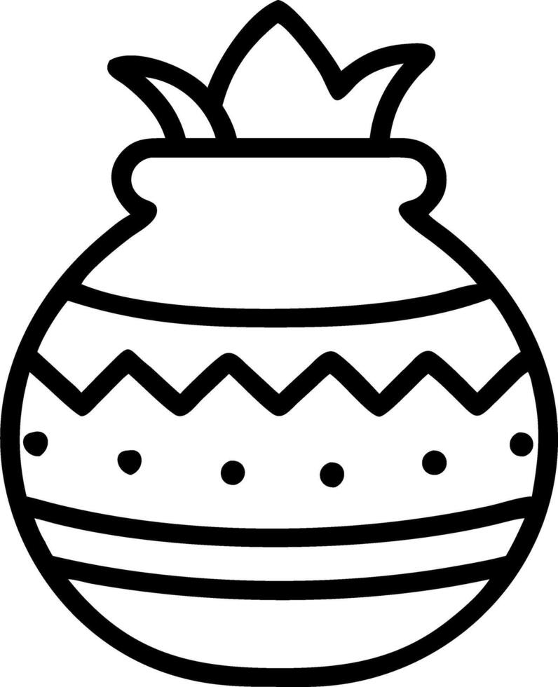 Pongal Decorative Pots vector