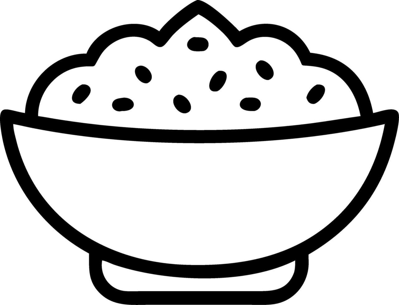 Plain Seollal Traditional Rice Bowl Background vector