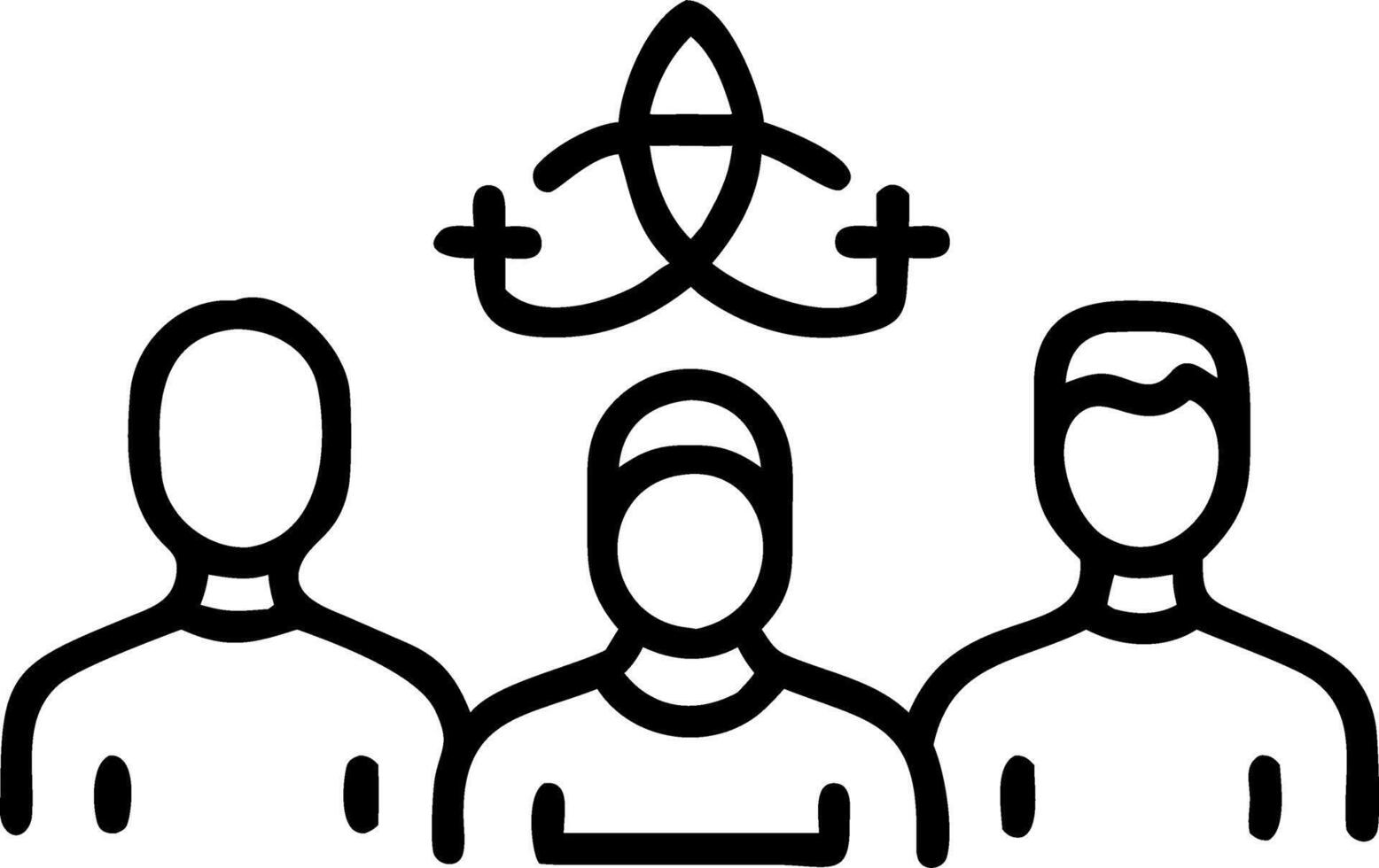 Plain Spiritual Reflection vector
