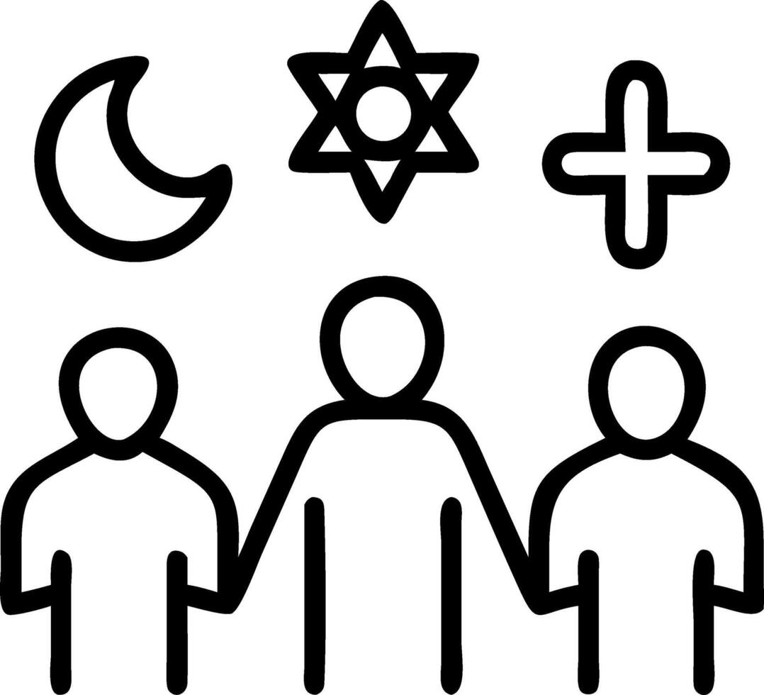 Plain Shared Faith Activities vector
