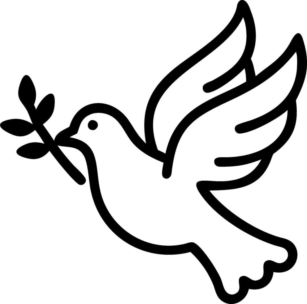 Peace Dove D vector