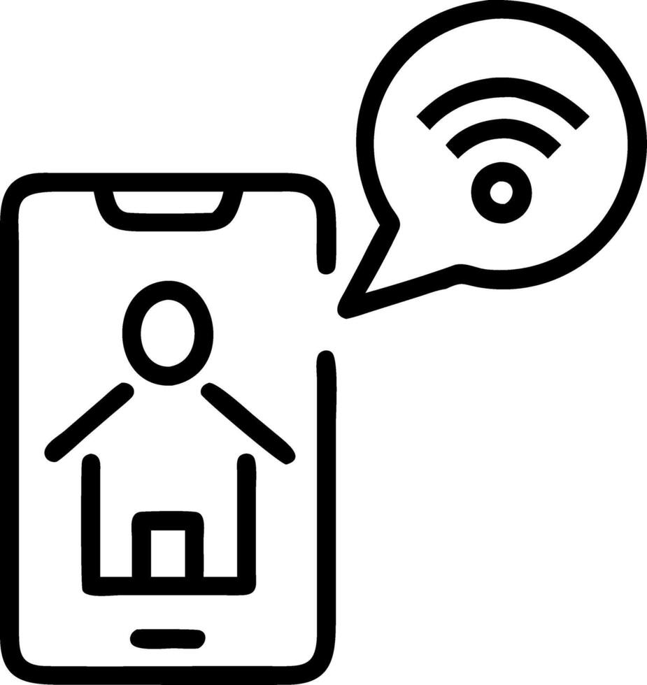 Patient accessing telemedicine services from home via tablet copy space vector