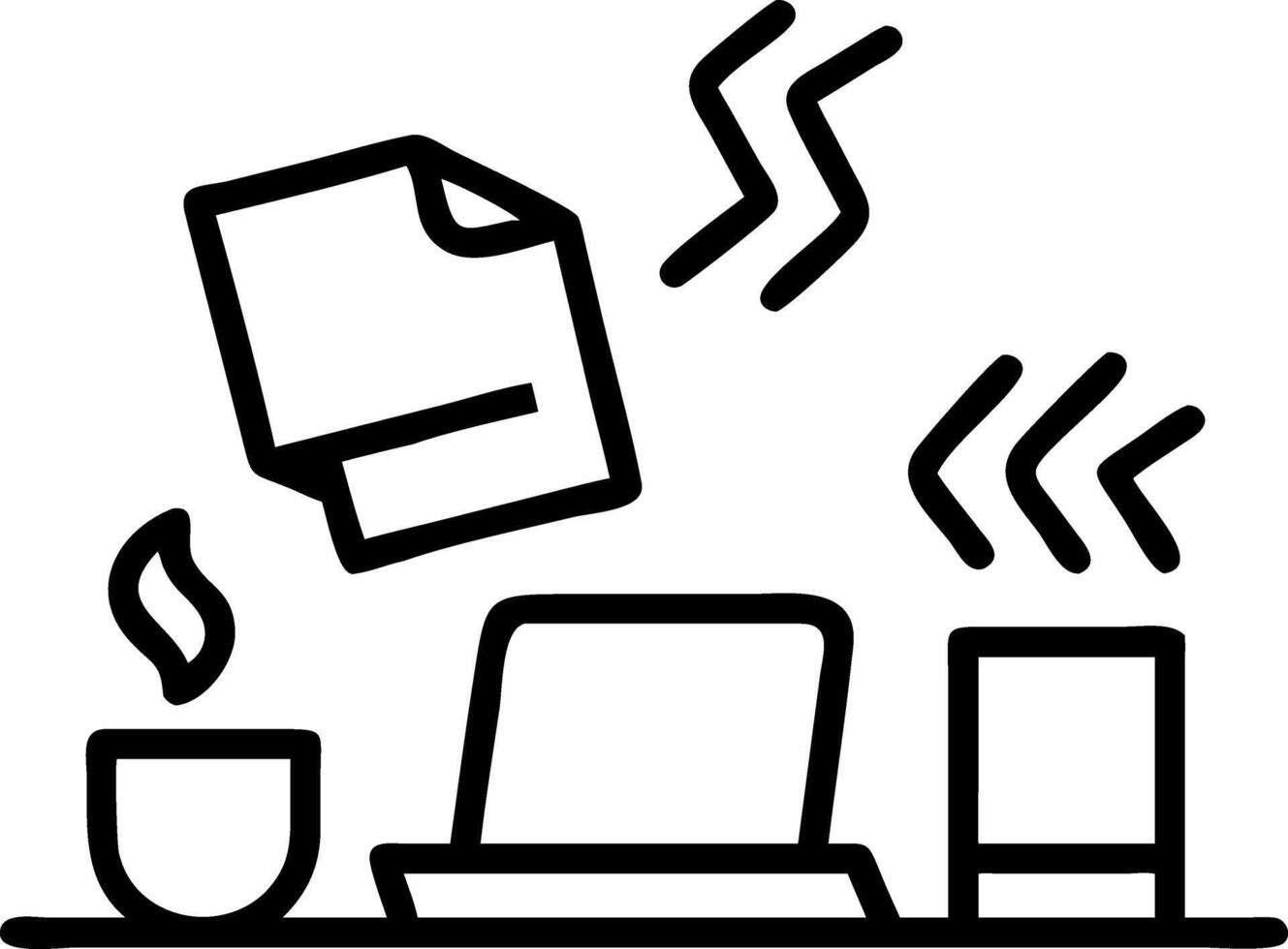 Overworked Desk Background vector