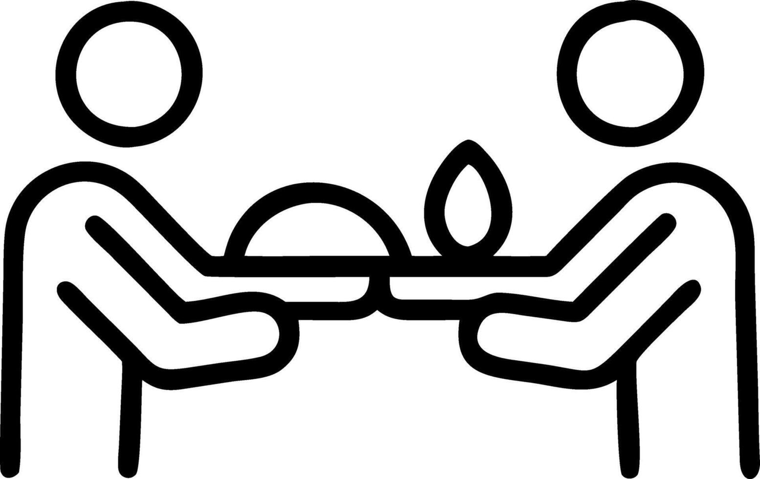 Peaceful Interfaith Potluck vector