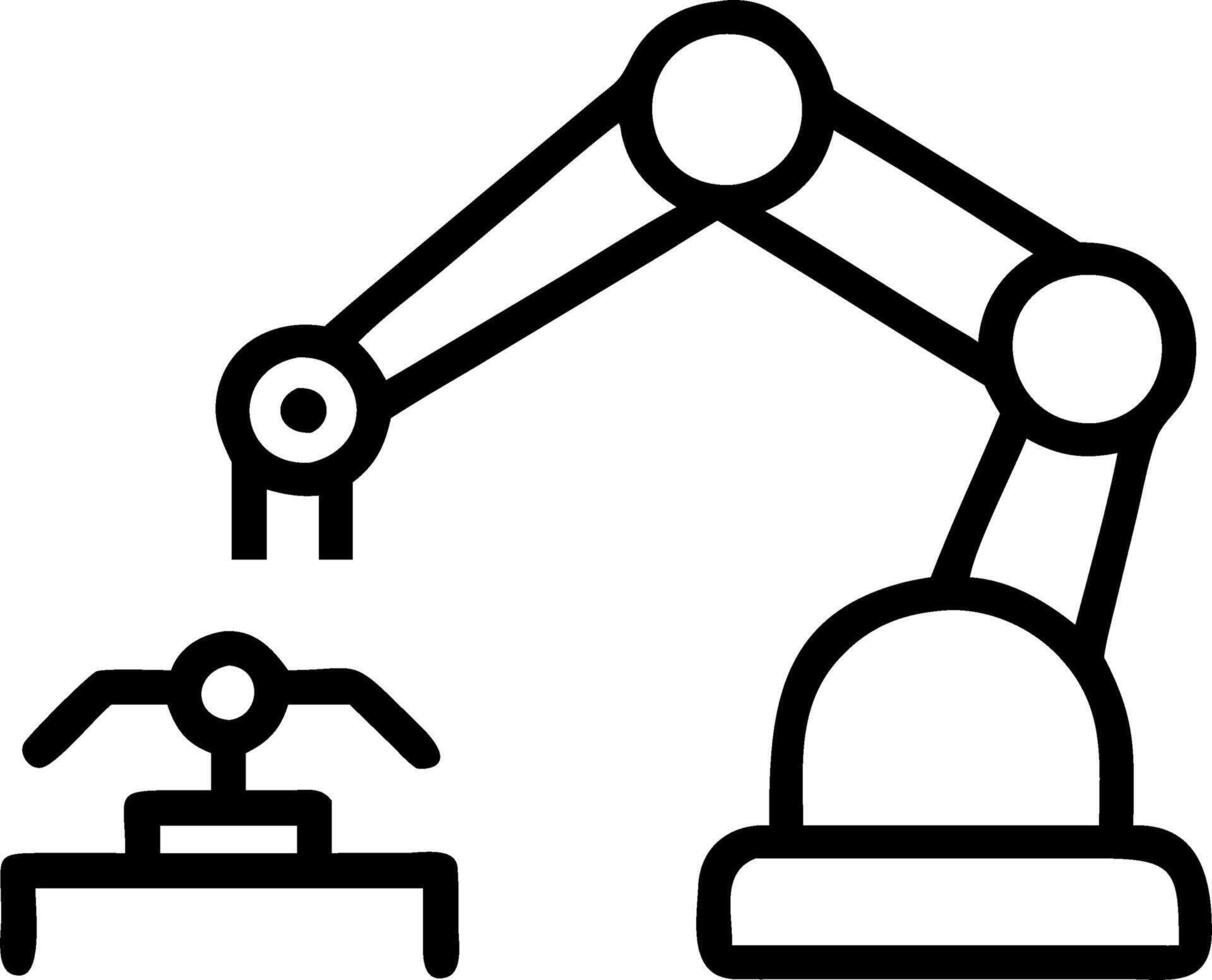 Plain background of an engineer using robotic arms for automation with copy space vector