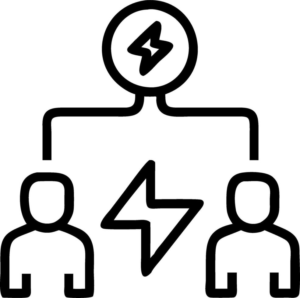 Plain background of a team of engineers working on renewable energy systems with copy space Set 2 vector