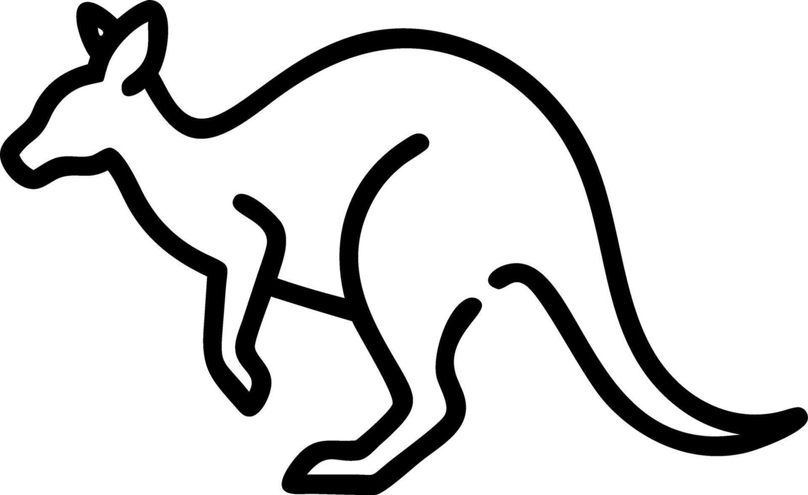 Plain Australian Wildlife Silhouette Background vector