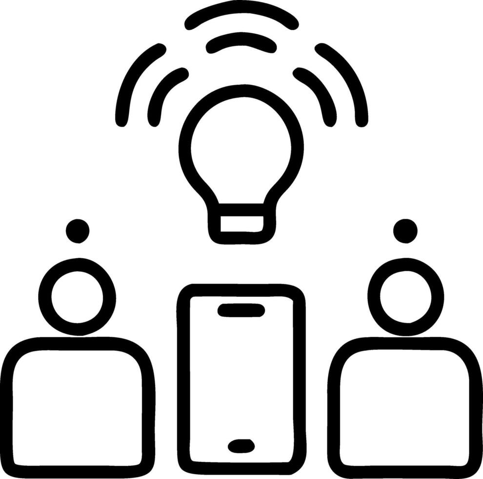 Plain background of a startup team innovating with smart devices with copy space vector