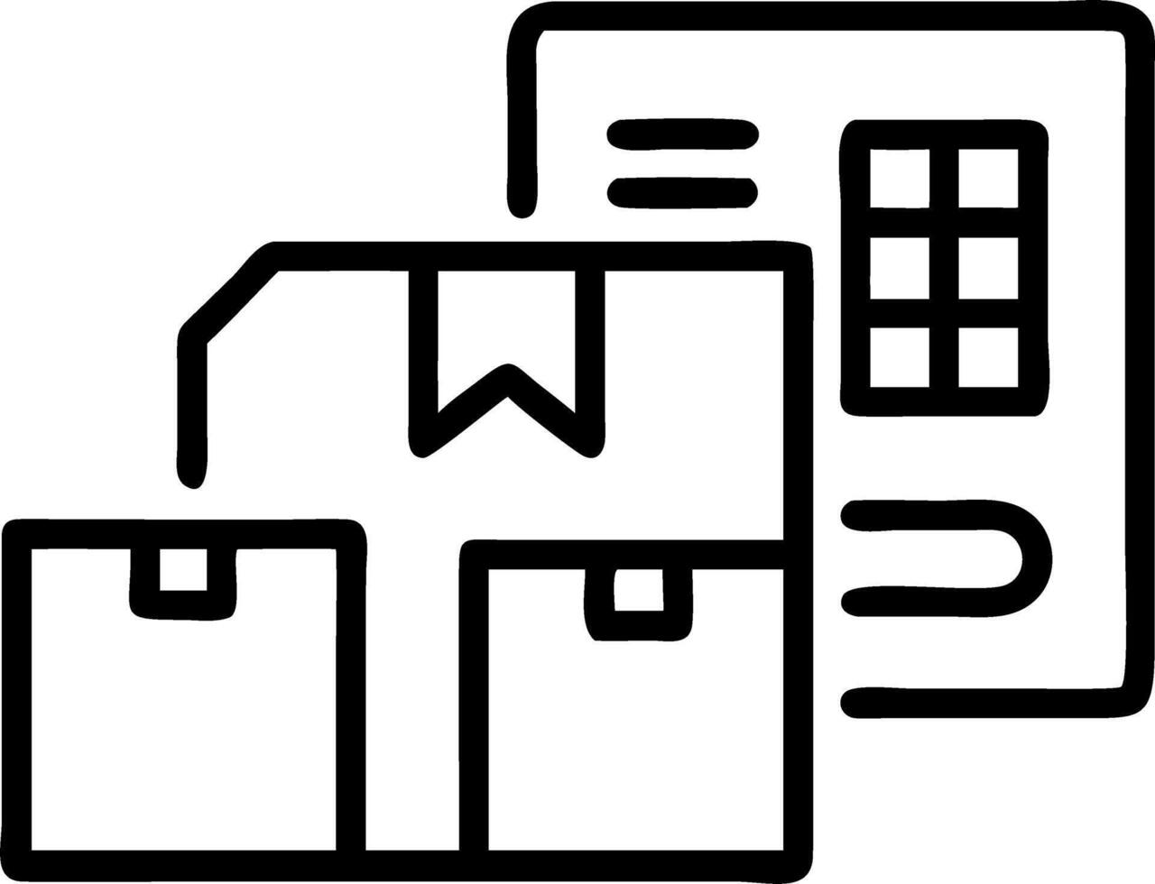 Macro view of logistics cost calculator and digital invoices Set 3 vector