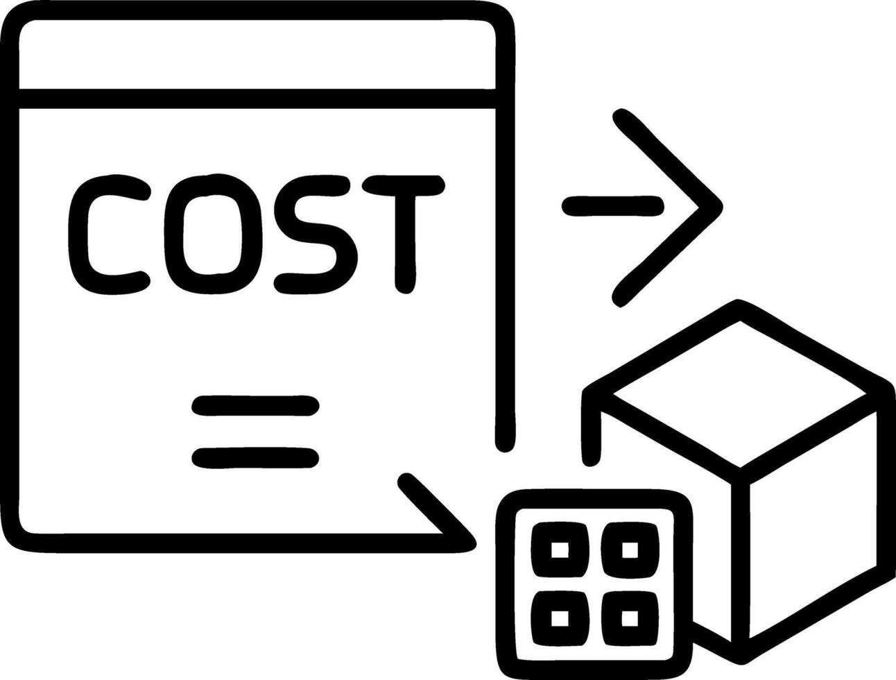 Macro view of logistics cost calculator and digital invoices Set 11 vector