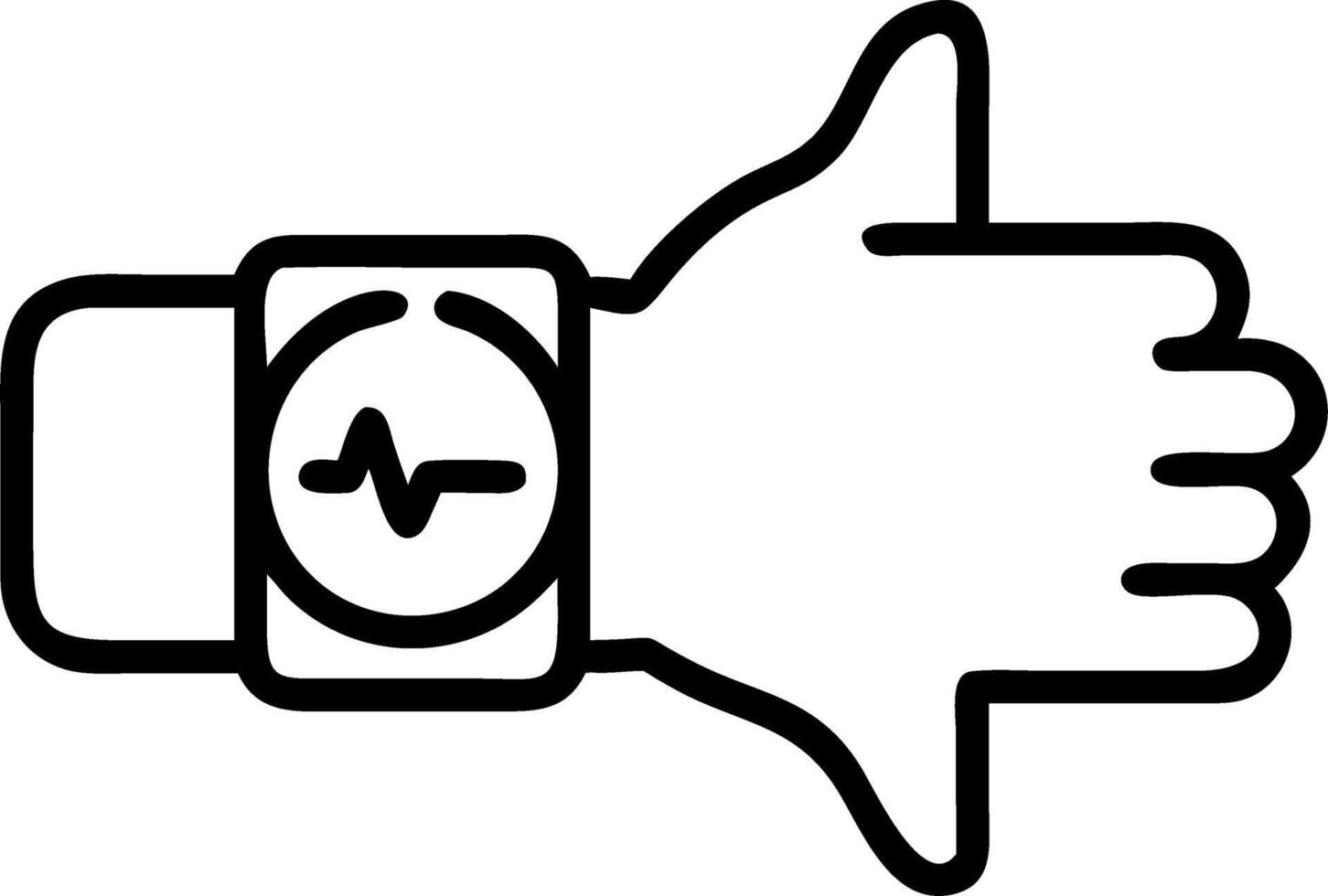 Macro shot of telemedicine wearable heart rate monitor copy space vector