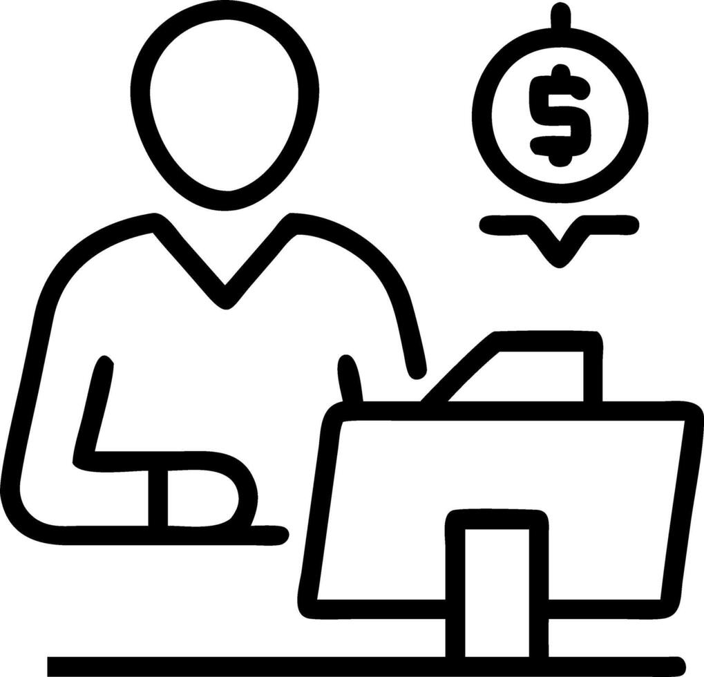 Medical financial planner analyzing budget on bokeh digital art background vector