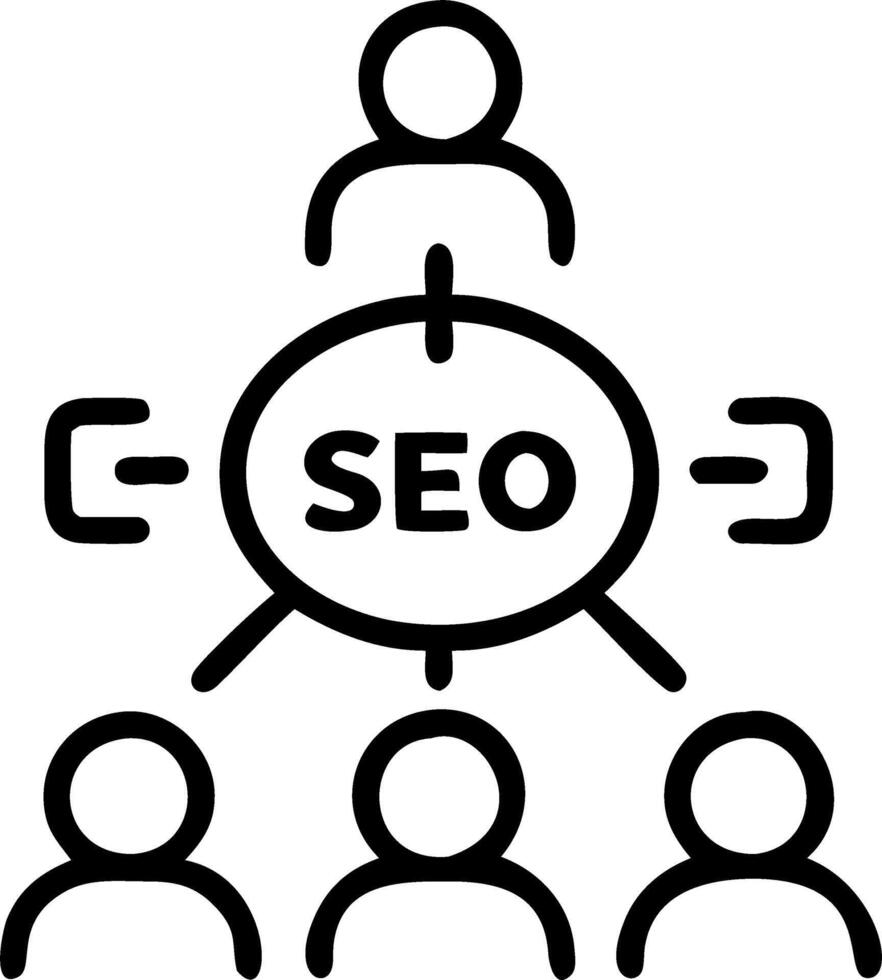 Marketing team collaborating on SEO strategies soft abstract background copy space below. Set 7 vector