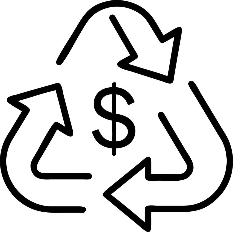 Macro shot of eco friendly financial symbols on recycled paper Set 3 vector