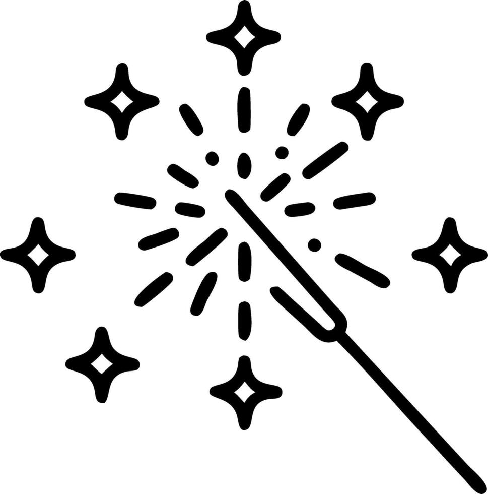 Macro shot of glittering sparklers creating light trails copy space below. Set 2 vector