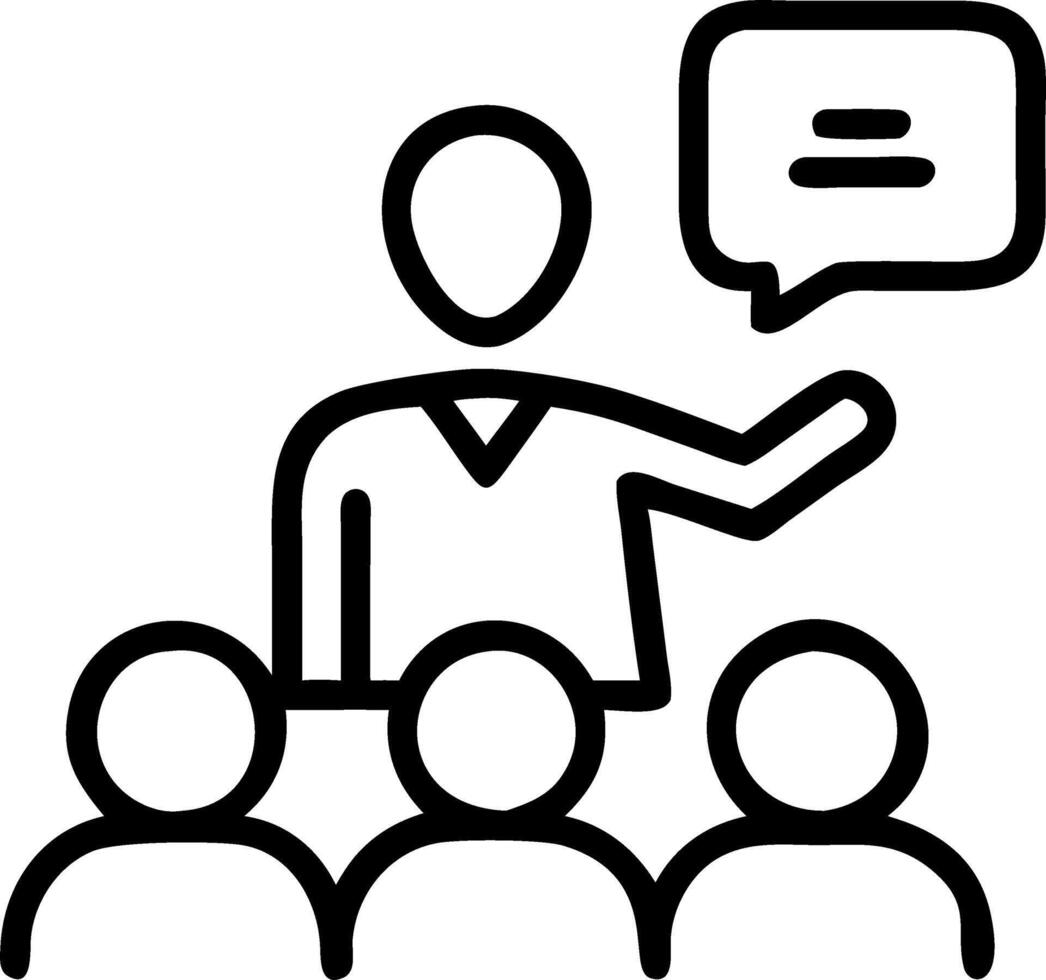 Manager leading a mindful meeting Set 4 vector