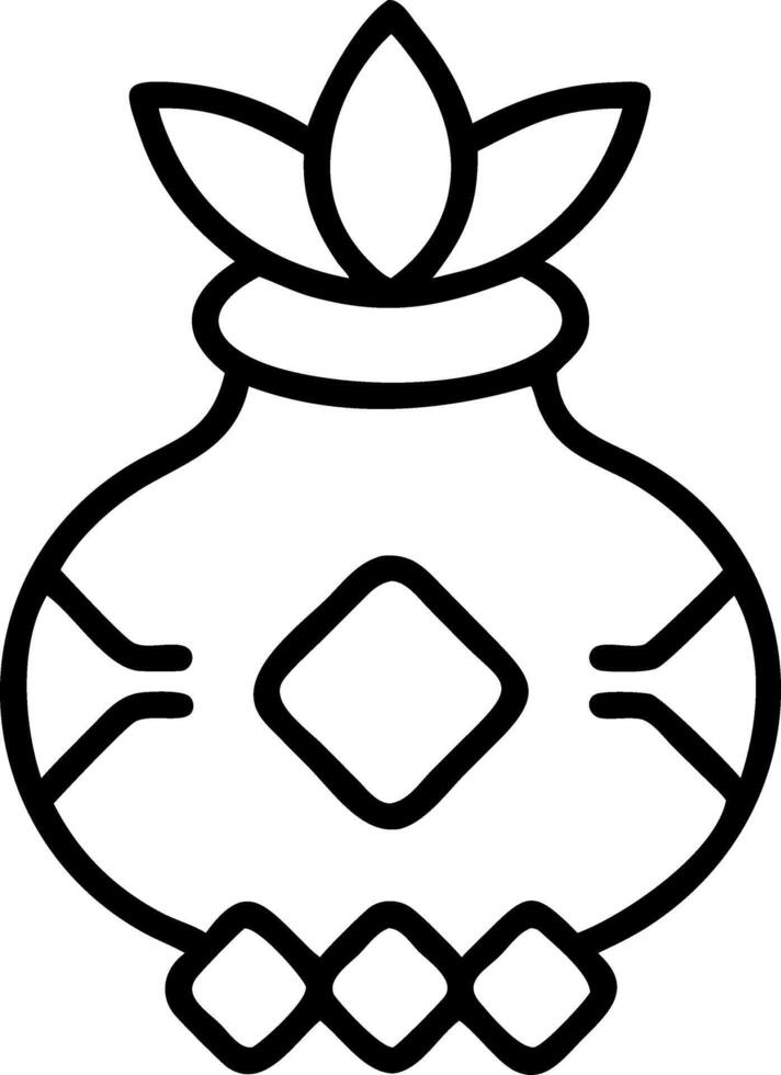 Plain Pongal Kolam Background vector