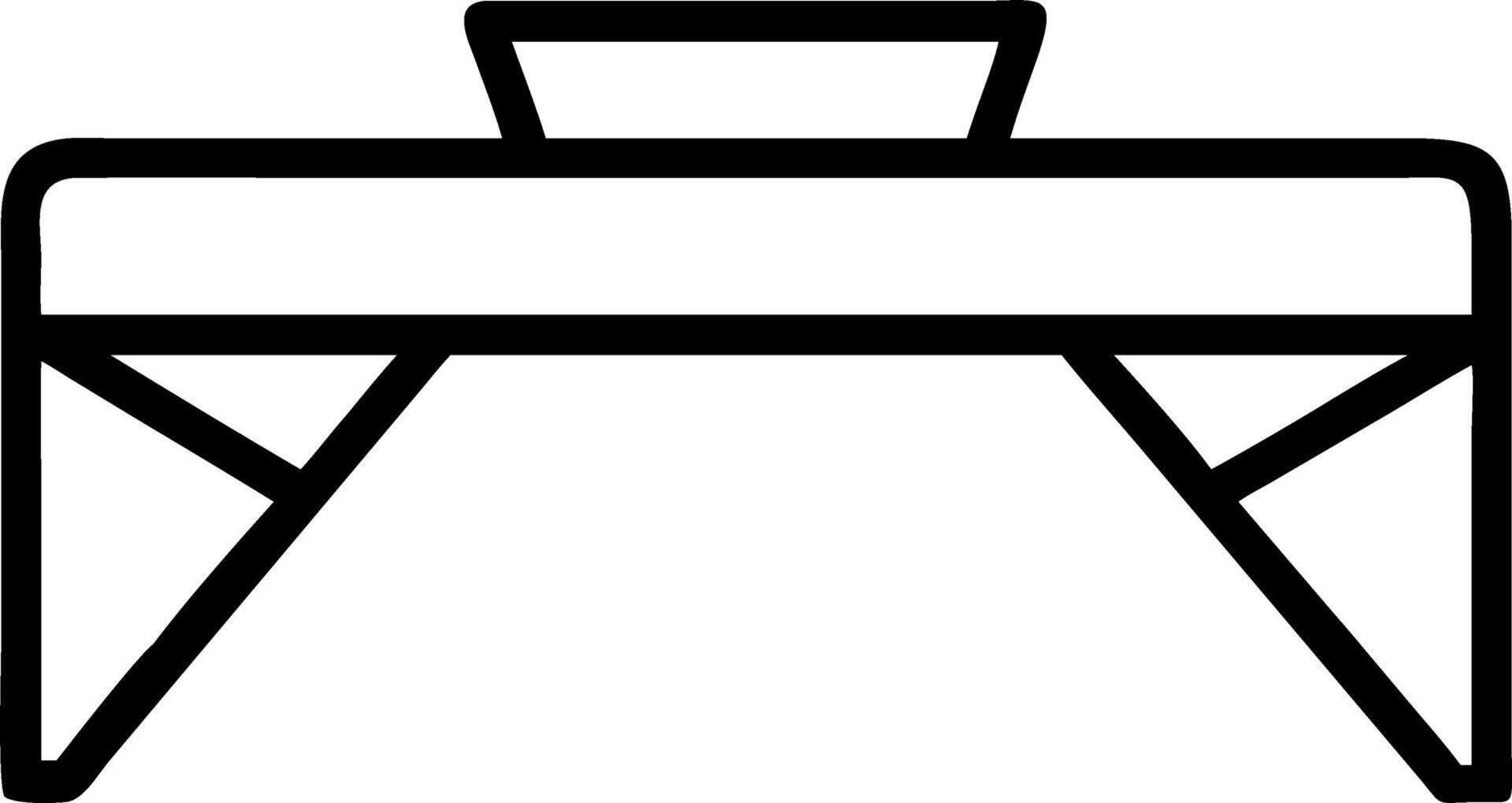Plain modern office background with a clear desk space symbolizing clarity and epiphany vector