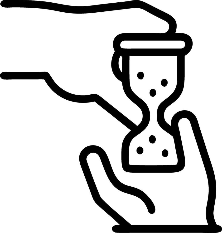 Macro of sand slipping through fingers symbolizing time for mental care vector