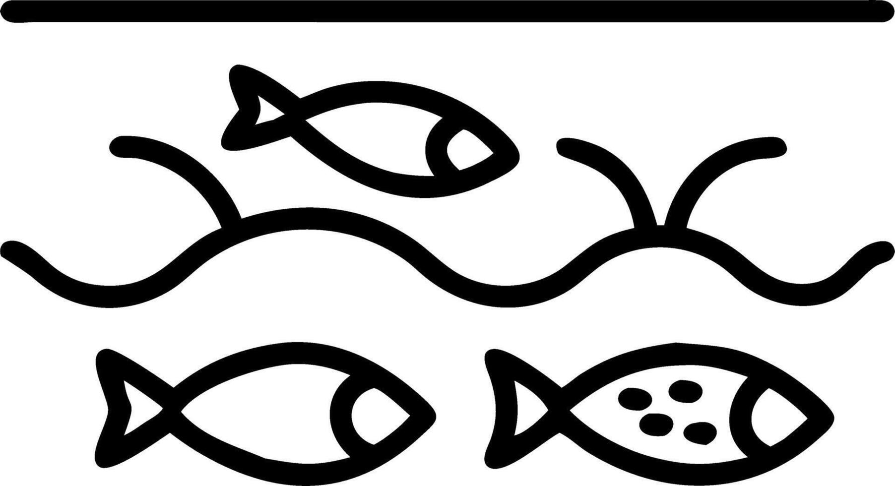Macro of fish in aquaculture tank vector