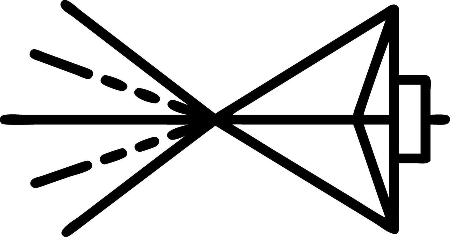 Macro of a light beam through a prism creating a spectrum symbolizing clarity and epiphany with copy space vector
