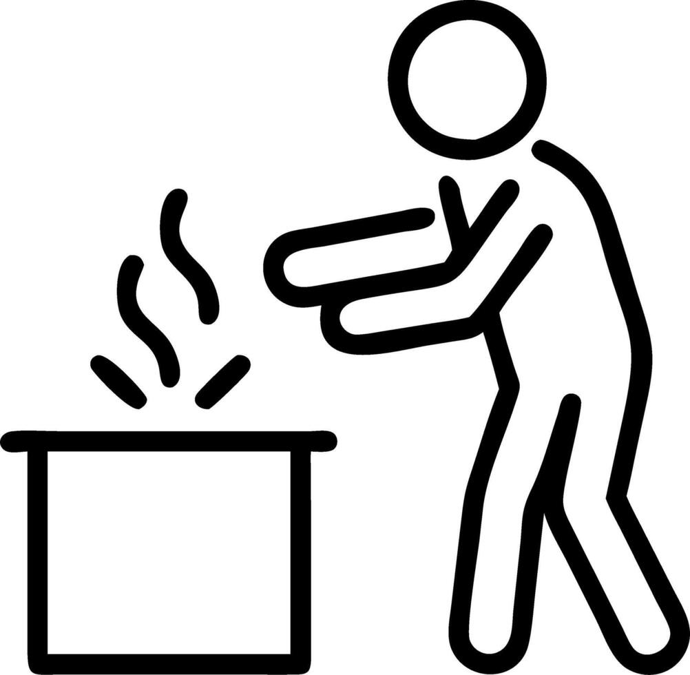 Person experiencing a sudden realization while cooking in the kitchen with copy space vector