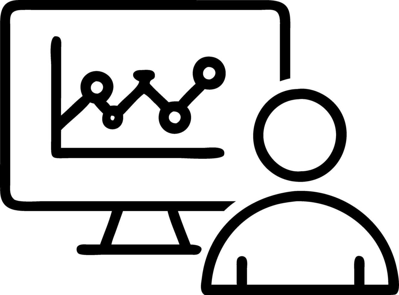 Macro close up of a business analyst using machine learning tools for collaborative data projects with copy space vector