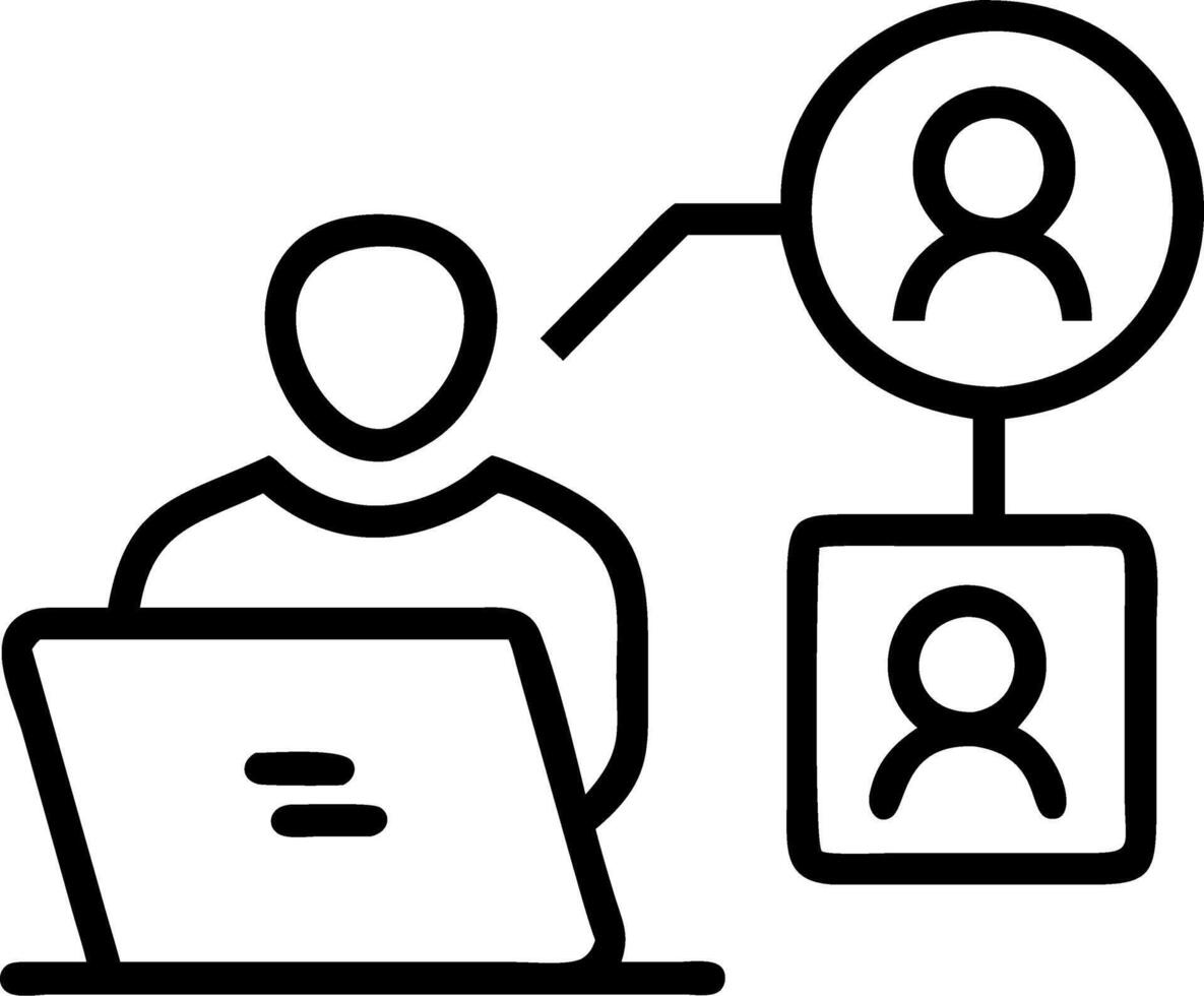Macro close up of a data analyst using collaborative machine learning tools for data projects with copy space Set 3 vector