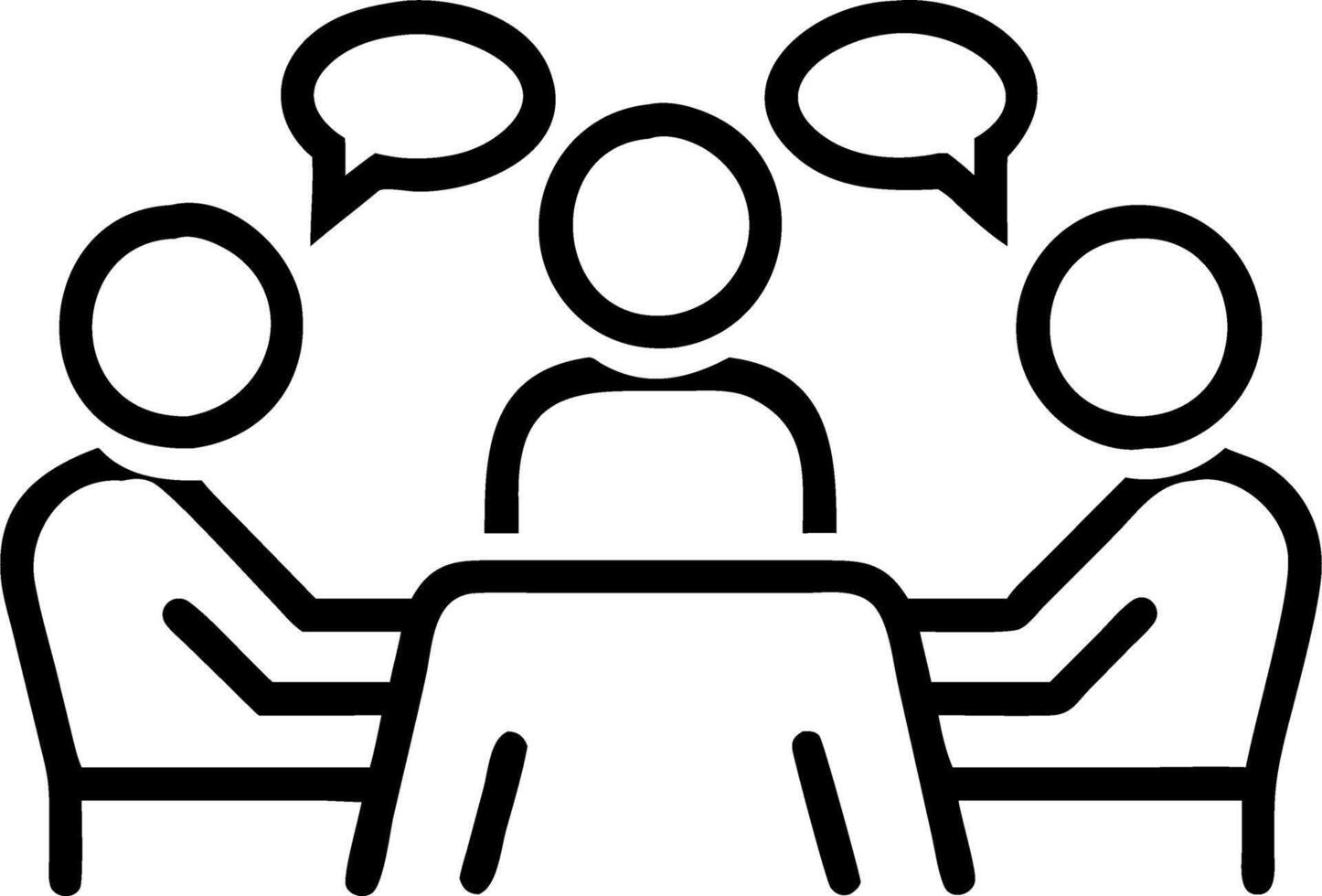 Group of friends having an insightful discussion over dinner with copy space vector