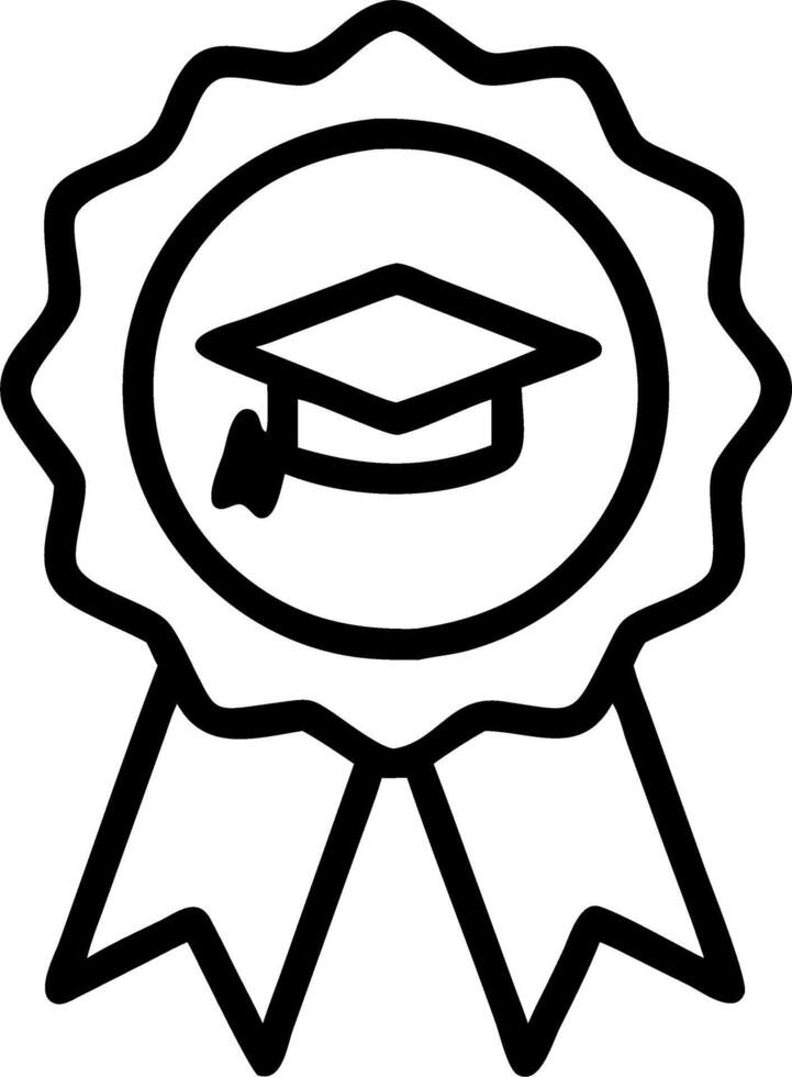 Graduation Ribbon Medal vector