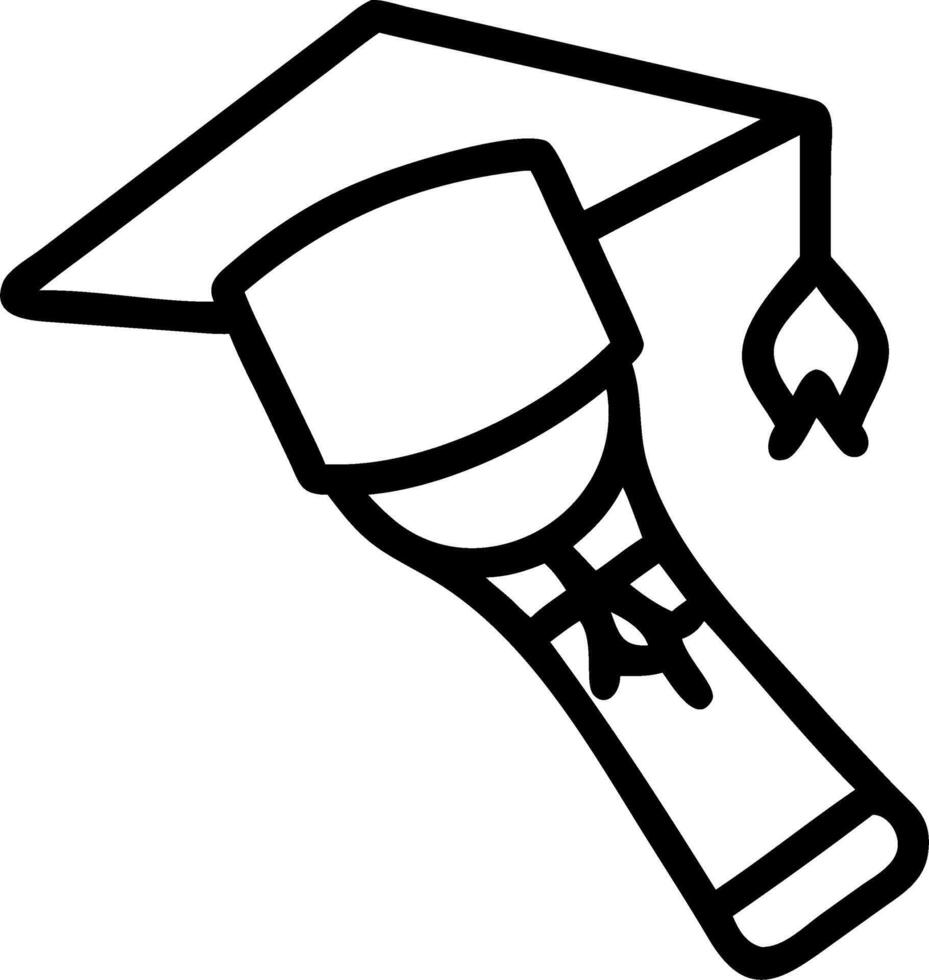 Graduation Torch and Diploma vector