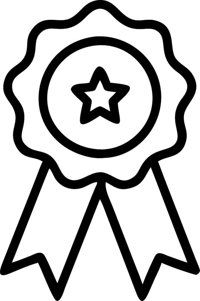 Graduation Medal with Ribbon vector