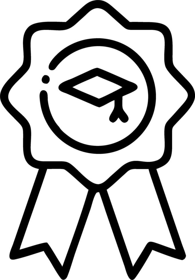 Graduation Ribbon Badge vector